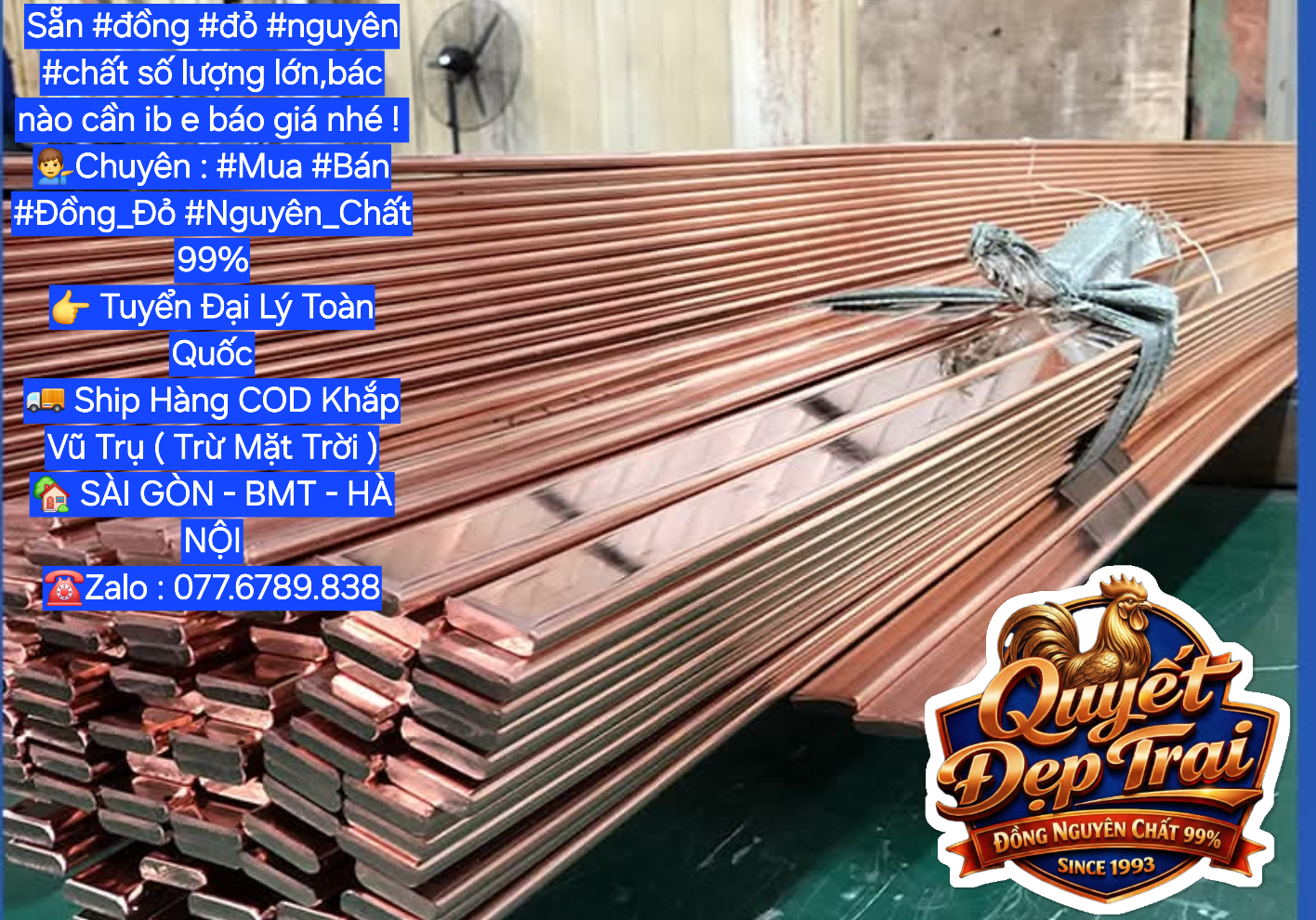 Đồng Đỏ Thanh Cái,Nguyên Chất 99,9% - Ảnh 6