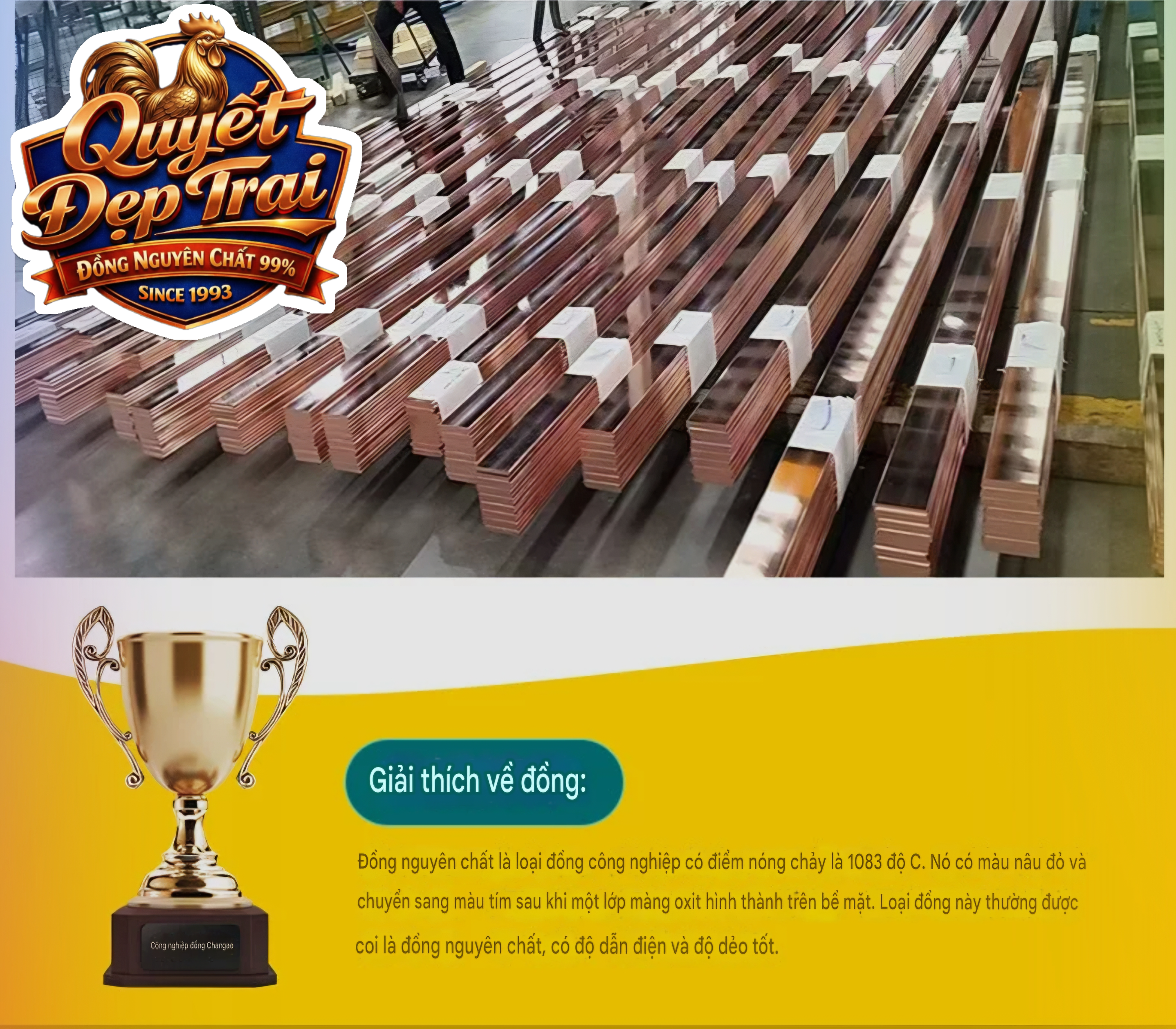 Đồng Đỏ Thanh Cái,Nguyên Chất 99,9% - Ảnh 9